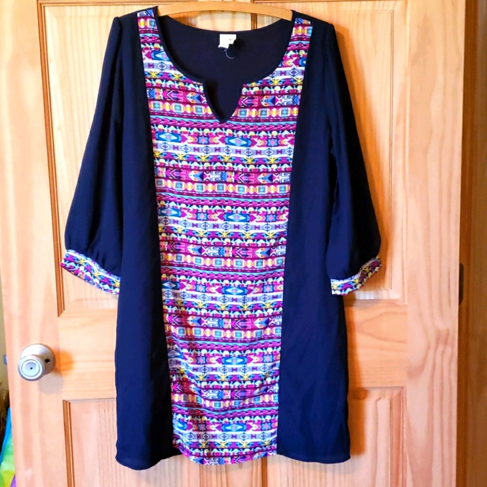 Pink Owl tunic dress size Large
